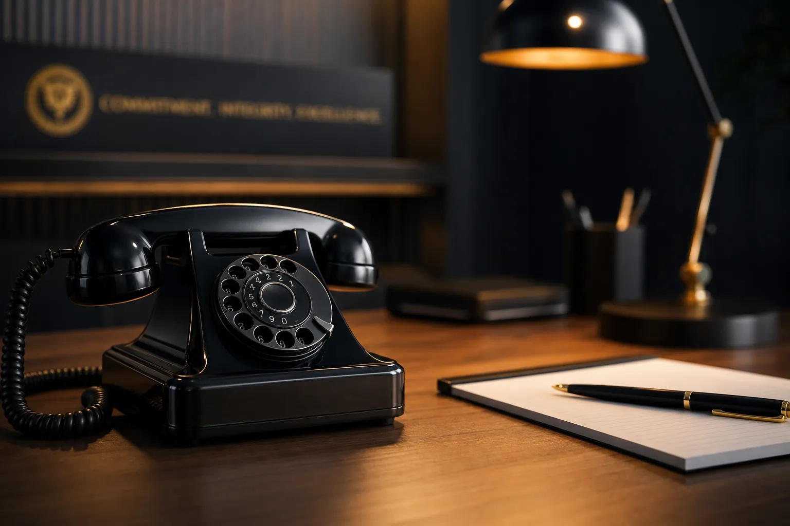 Office desk with telephone, contact Margalla Heavy Industries Limited MHIL
