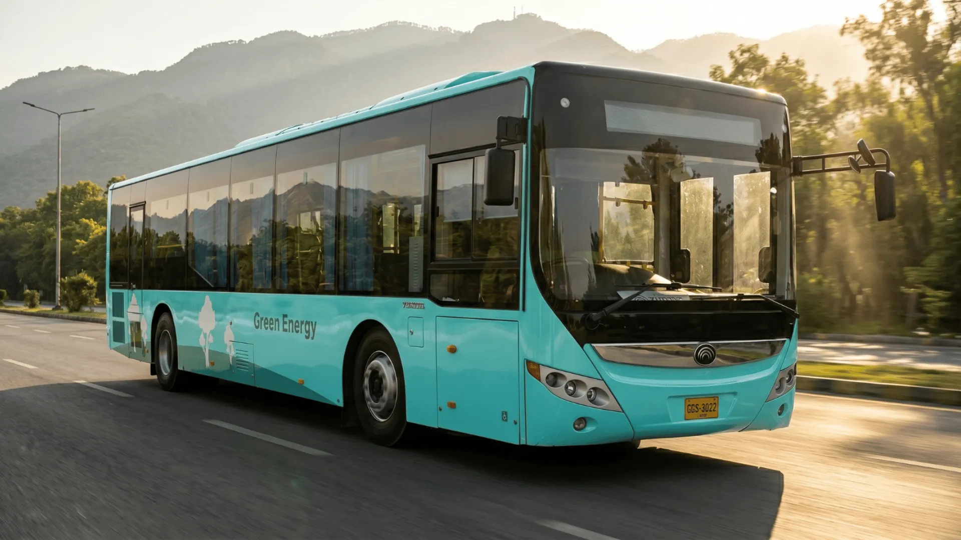 Electric bus manufactured by Margalla Heavy Industries Limited