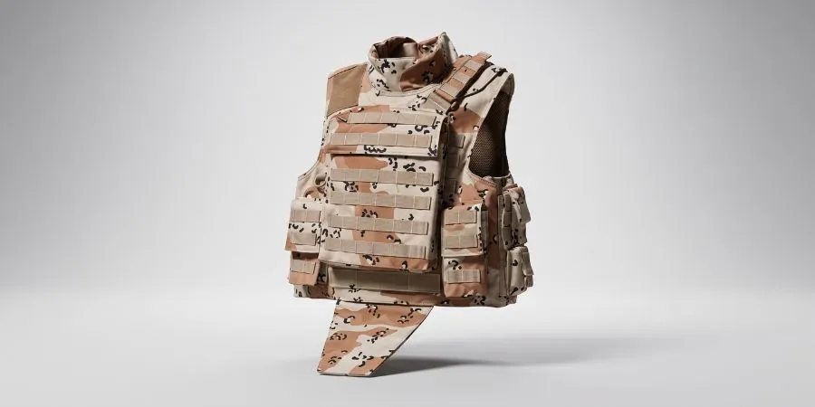 Multi hit capability ballistic vest with adjustable waist straps for blast trauma protection premium personal protective equipment