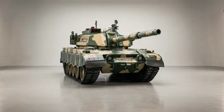 Al-Zarrar Main Battle Tank modernized tracked combat vehicle military defense Pakistan