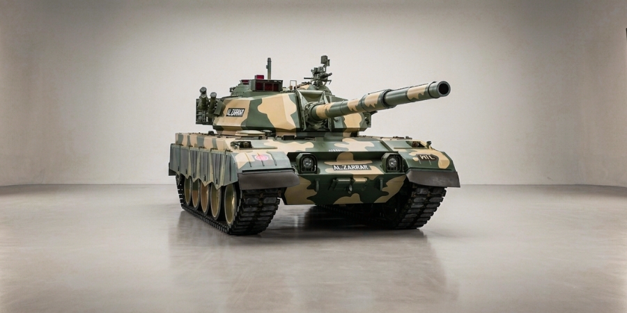 Al-Zarrar main battle tank manufactured by Margalla Heavy Industries Limited